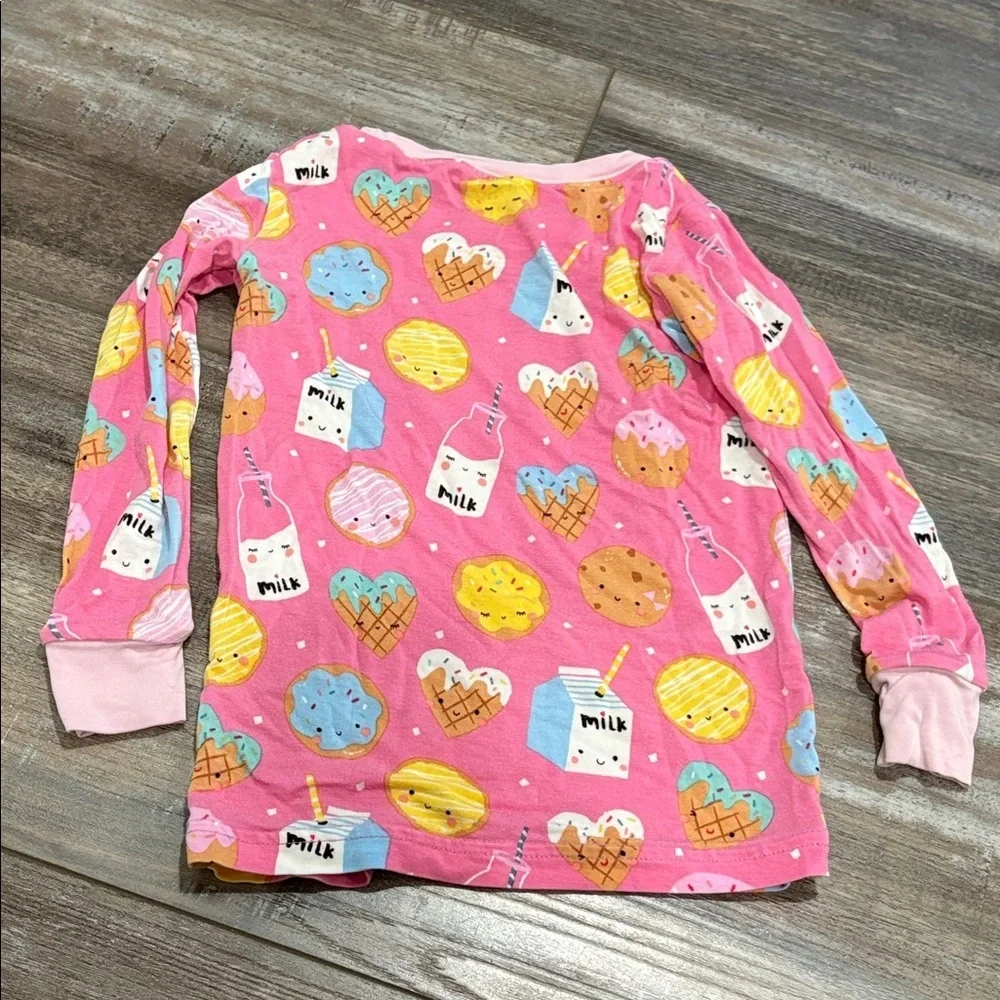 Little Sleepies Cookies and Milk Pink pajama top size 2t